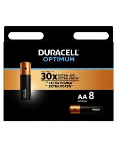 Battery, Duracell Optimum, 8xAA