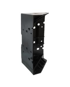 Corner bed, plastic leg, black  11x11xH20.5 cm