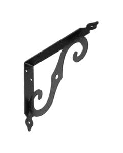 Strenghtened steel bracket  200x150x2,5 mm, black