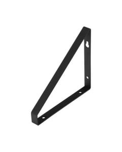 Strenghtened steel bracket, 160x140x16x2 mm, black