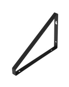 Strenghtened steel bracket, 210x140x16x2 mm, black