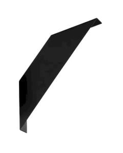 Strenghtened steel bracket, 200x200x1,5 mm, black