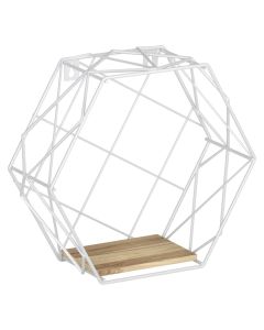 Hexagonal shelf 285x255x100 mm, white
