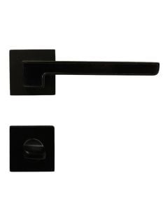 Door handle with square roses, for toilet