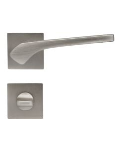 Door handle with square roses, for toilet
