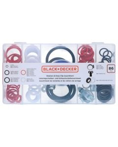 Set of washers, hoseclip with different diametr, 87 pcs