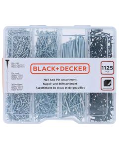 Nail set, rivets, Kinzo, with different metric, for home use, 1125 pcs