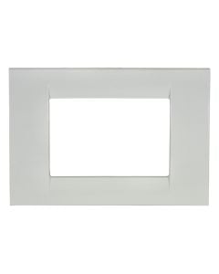 3 mod. Cover frame  plastic white GEWISS