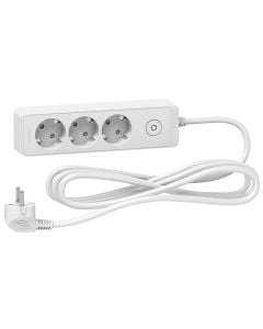 Schuko 3G TS w SW 3M white