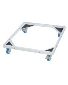 Washing machine stand with 4 wheel, 45x65 cm, white