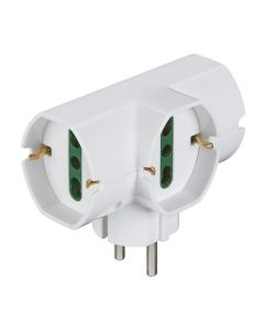 Adapter 16A, shuko to 3shuko universal
