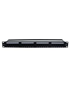 Patch panel, 24 ports UTP Cat-5