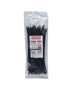 CABLE TIES, BLACK, BENMAN, 200mmX3,6mm (100pcs)