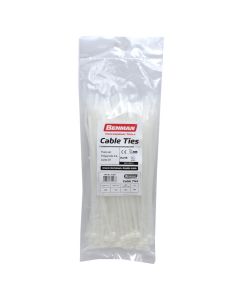 CABLE TIES, WHITE, BENMAN, 200mmX3,6mm (100pcs)