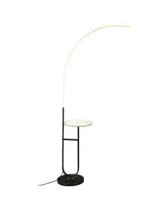 Floor led light+ table, 58 W, 3000K, 30x70x165 cm, iron/aluminium, black