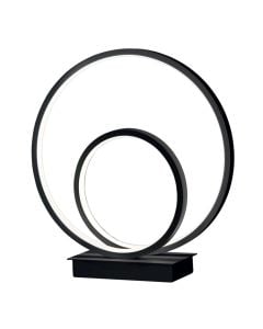 Table led light, 30 W, 3000K, 55x31 cm, iron/aluminium, black