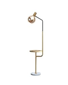 Floor light, 1xE27, 28x167 cm, gold and black