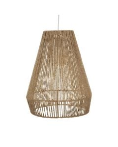 Hanging light with natural palm cord, E27, D34 cm