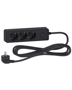 Schuko 3G TS w SW 3M black