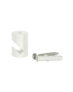 Plastic decentralizer to set cables on walls or ceiling, 3pc, white