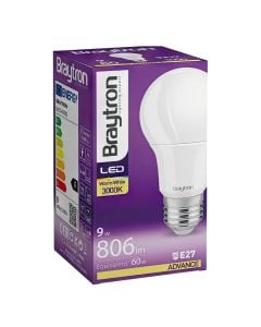 Llambë LED BRAYTRON,  E27, A65,  13W, 4000K, 220V-240V AC