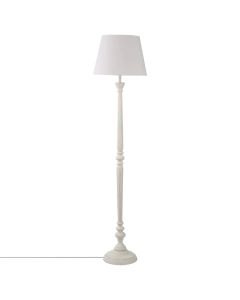 Floor tripod light, E27, H156 x D37 cm, pine/plyester/mdf, white