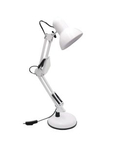 Reading table light, E27, metal, white
