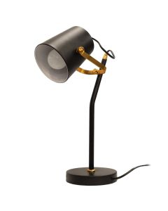 Table light, E27, H52 cm, iron/plastic, black.