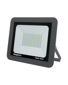 Floodled, Braytron, 100 W, grey, 8500lm, 3000K. IP65.