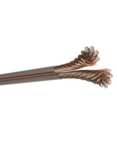 Transparent audio cable 2x1 mm2, PVC, 50 V