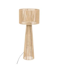 Floor light, Adria, E27, D38 cm, H97 cm, iron/paper, beige.