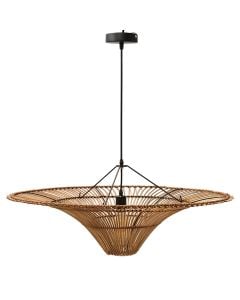 pendant lamp, metal/bamboo, E27, D 80 cm
