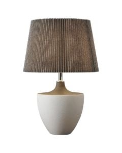 Table lamp, ceramic, E14, D33cm, H50cm, colour grey/white