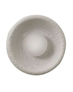 Wall lamp, resine, E27, 30x15 cm, grey