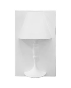 Wall lamp, resin, white,  65.5x39.5x18cm