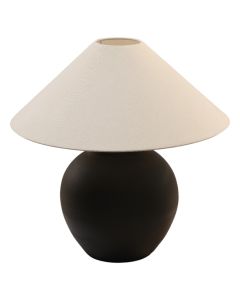Table light, ceramic, black, E14, H56cm