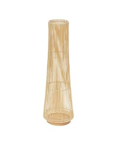 Floor light, E27, H.100cm, D.30,5cm, bambo
