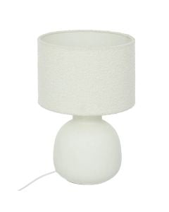 Table light, E14, H.43cm, ceramic, white