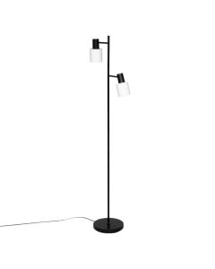 Floor light, 2xE14, H.143cm, metal, black