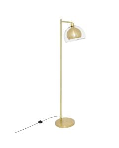 Floor light, E14, H.157cm, metal/glass, gold