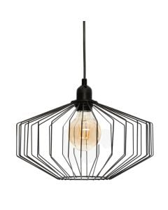 Hanging light, E27, D.30.5cm, metal, black