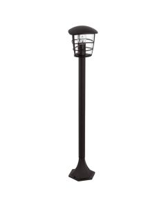 Outdoor floor light, E27, H.94cm, amuminum, black