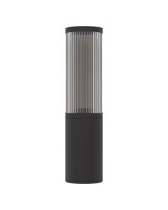 Outdoor wall light, E27, D. 7.5cm, H. 31cm, plastic, grey