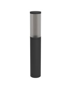 Outdoor ground light, E27, D. 7.5cm, H. 47cm, plastic, grey