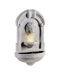 LED fountain, polyresin, 16x37x64cm, 4LED, gray color