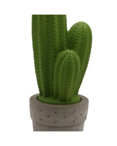 Table lamp, cactus shape, 12x12x31.7cm, green
