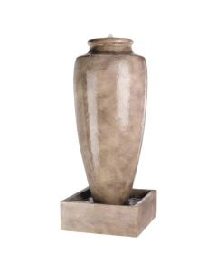 Fountain, fiber optic material, 52x52x126cm, beige