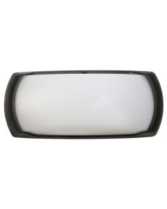Outdoor wall light, Fumagalli, E27, 30x8.5x13cm, resin, black