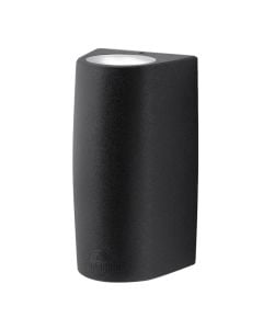 Outdoor wall light, Fumagalli, 2xGU10, 9x17cm, resin, black