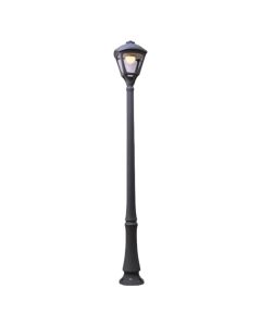 Outdoor pillar light, Fumagalli, E27, H.237cm, D.33cm, resin, black